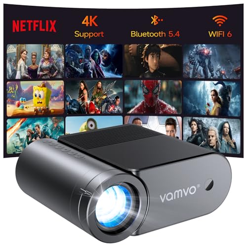 Vamvo Portable Projector WiFi 1080P