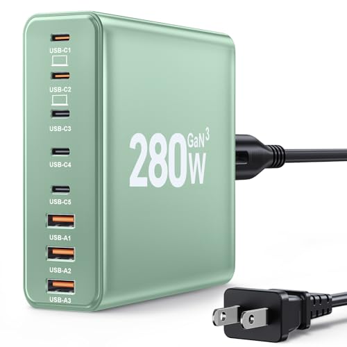 Ediliow 280W USB C Charger Block (Green)