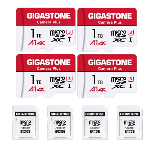 GIGASTONE 1TB Micro SD Card 4-Pack