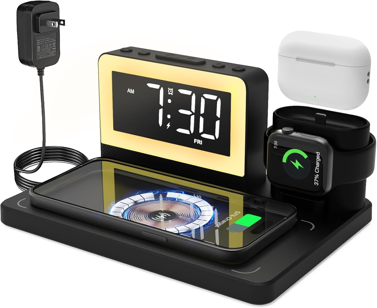 YEAPOWER Wireless Charging Station (Black)