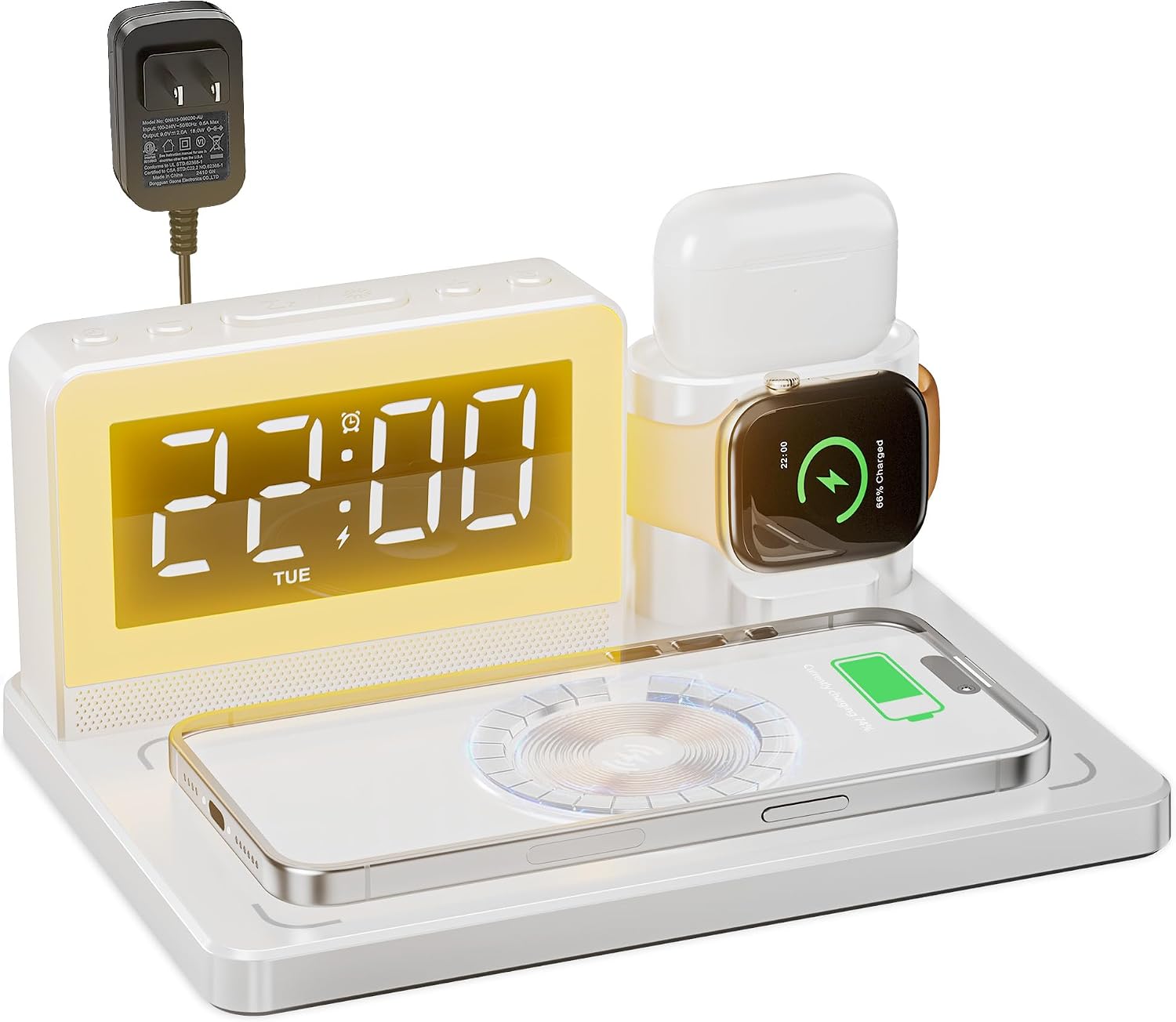 YEAPOWER Wireless Charging Station (White)