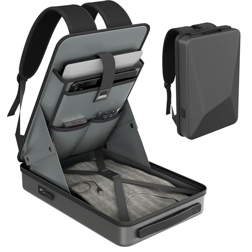 Starlink MINI Backpack, Starlink MINI Case for Power Cables, Battery Adapter & More, Waterproof Travel Bag for Accessories with TSA Lock & Charging Ports, Anti-theft