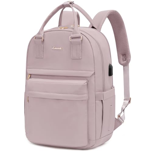LOVEVOOK Laptop Backpack for Women 15.6 Inch Laptop Bag with USB Port, Fashion Waterproof Backpacks Teacher Nurse Stylish Travel Bags Vintage Daypacks for College Work