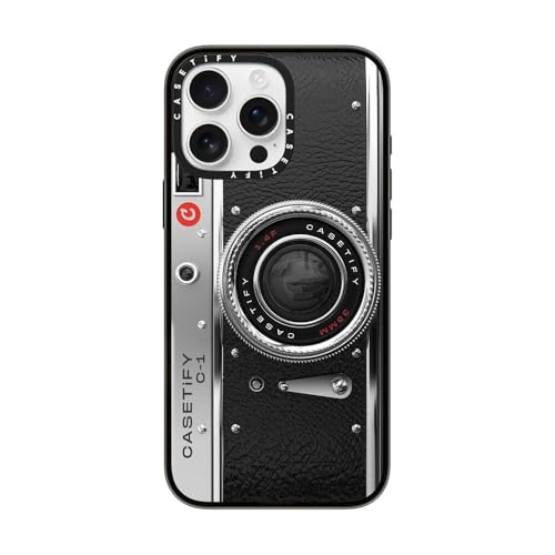 CASETiFY Compact iPhone 16 Pro Max Case [4 ft. 2X Military Grade Drop Protection/Slim/Lightweight] - Camera Case - Classic - Clear Black