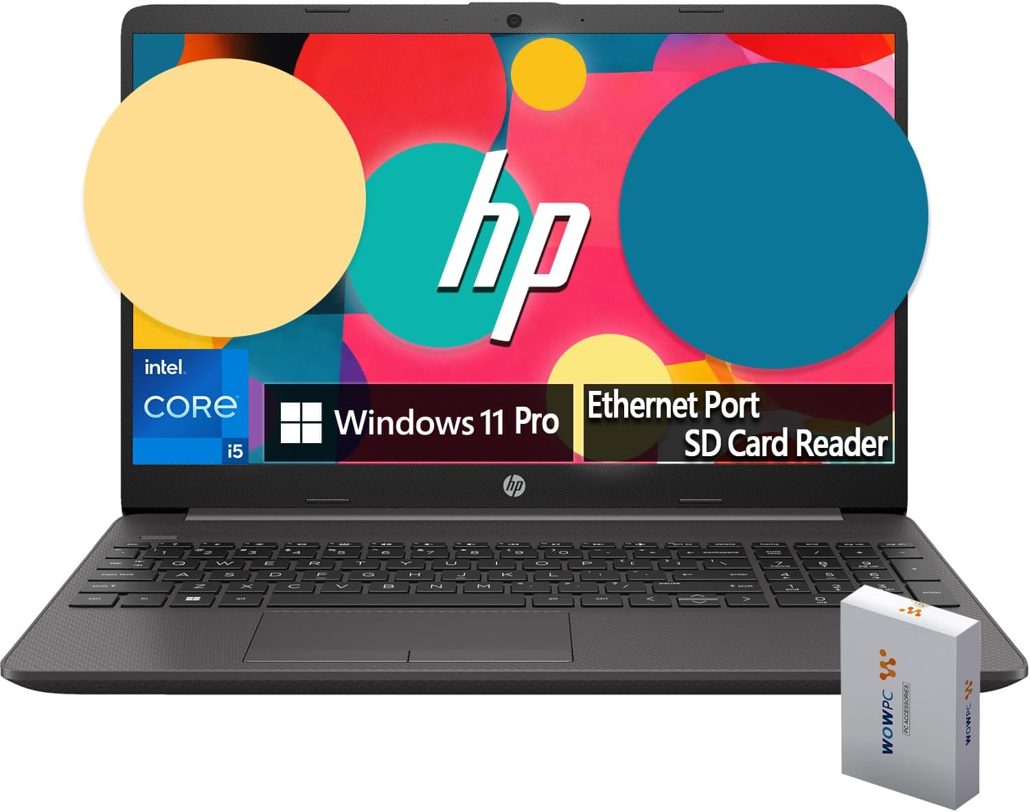 HP New 15.6" FHD Essential Business Laptop, 12th Gen Intel Core i5 10-core Processor, 32GB RAM, 1TB Storage, Intel Iris Xe Graphics, SD Card Reader, HDMI, Ethernet, Webcam, USB-C, Windows 11 Pro