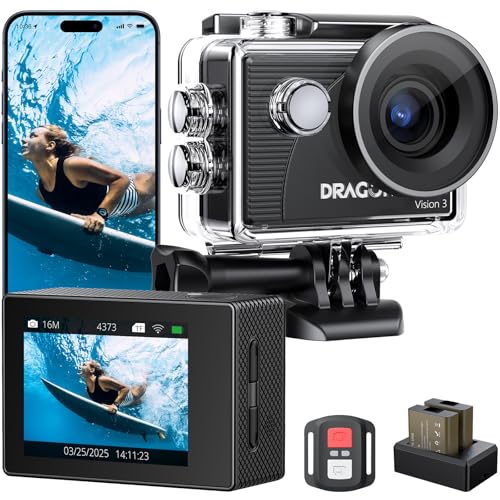 Dragon Touch 4K30FPS Action Camera Vision 3