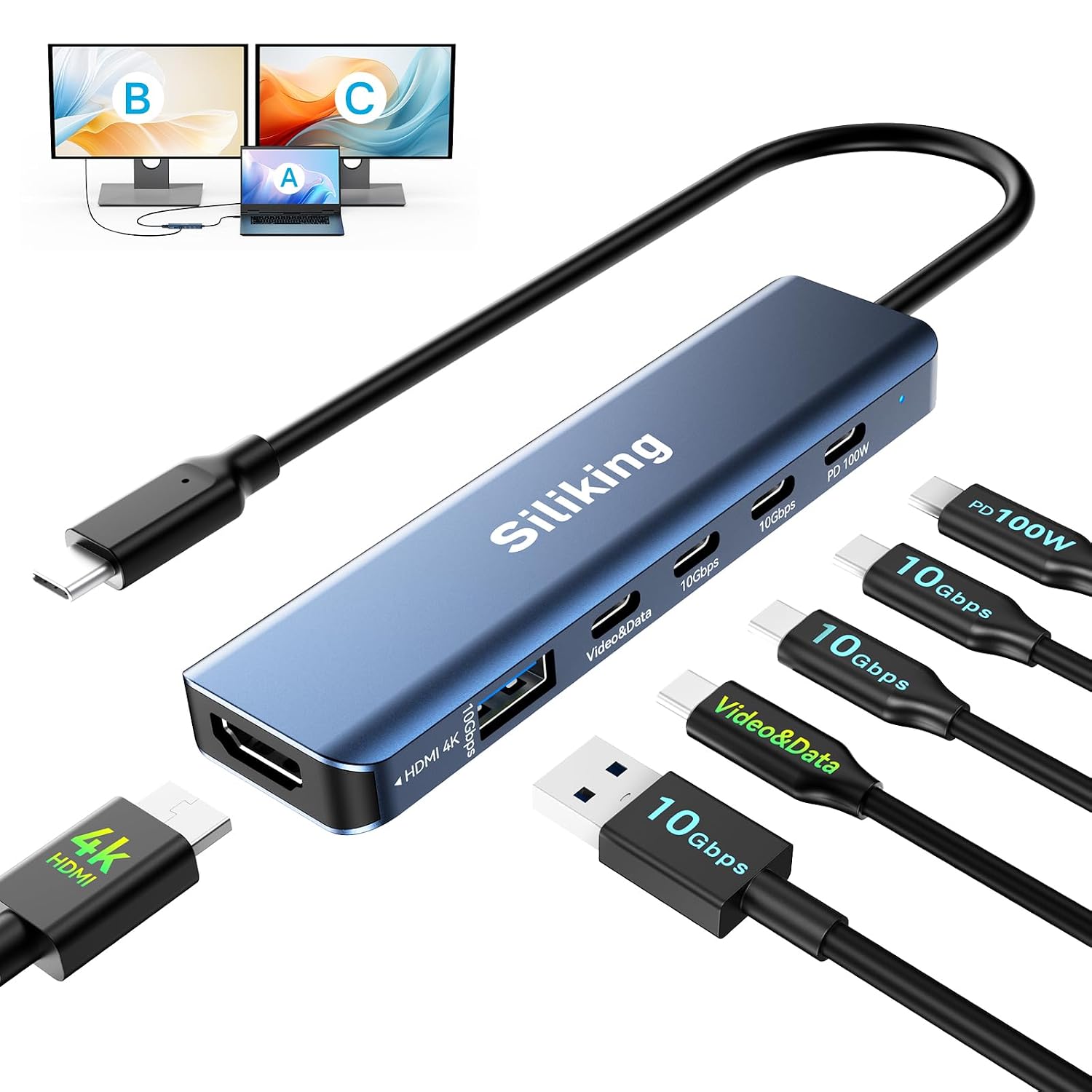 Siliking USB-C Docking Station