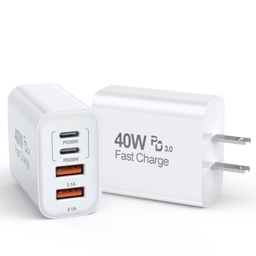 Fitquipment 40W 4-Port Charger (2-Pack)