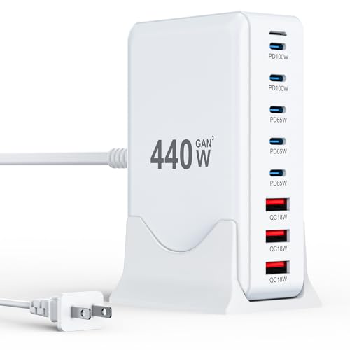 BODSEIEOU 440W 8-Port Charging Station