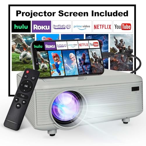 KEJOG Mini Projector (includes HDMI cable)