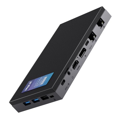 MeLE QuieterDL Fanless Mini PC 2.5Gb Dual LAN Alder Lake N100(up to 3.4GHz) 4GB RAM 128GB Storage Windows 11 Home Micro PC Small Form Factor PC USB-C HDMI2.0+DP1.4 Triple Display Desktop Computers