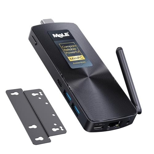 MeLE PCG02 Fanless Mini PC Stick NO OS, 12th N100 Celeron 8GB RAM 128GB Storage, 4266MHz LPDDR4x, Micro Computer Desktop Full Functional USB-C, Wi-Fi5 Gigabit Ethernet on Business Industrial