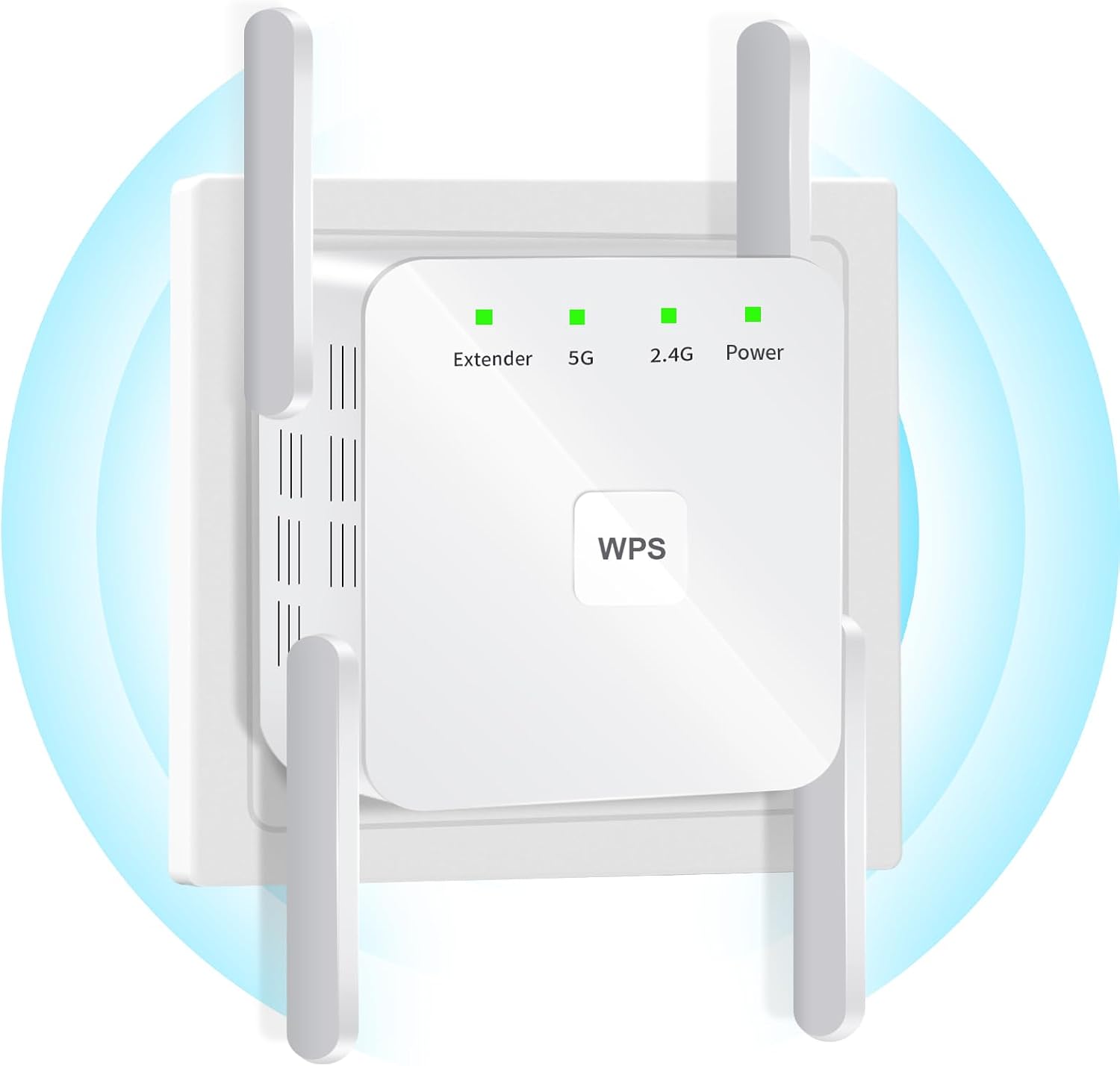 WiFi Extender Signal Booster, WiFi Extender, 5G 1200Mbps Dual Band WiFi Booster Signal Booster Home, Device Servers Covers Up to 7000 Sq.ft and 20 Devices, 1200Mbps Wireless Signal Repeater Ethernet
