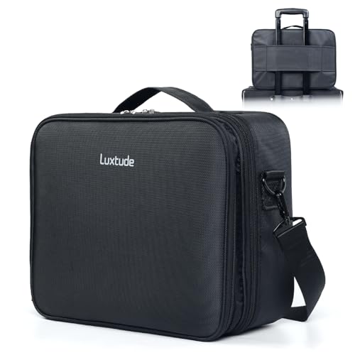 Luxtude Electronic Organizer Travel Case Large, Double Layer Tech Carrying Case, Home Electronics Bag Fits for iPad (Up to 12.9 in)