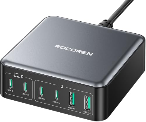Rocoren 270W 6‑Port GaN Charger