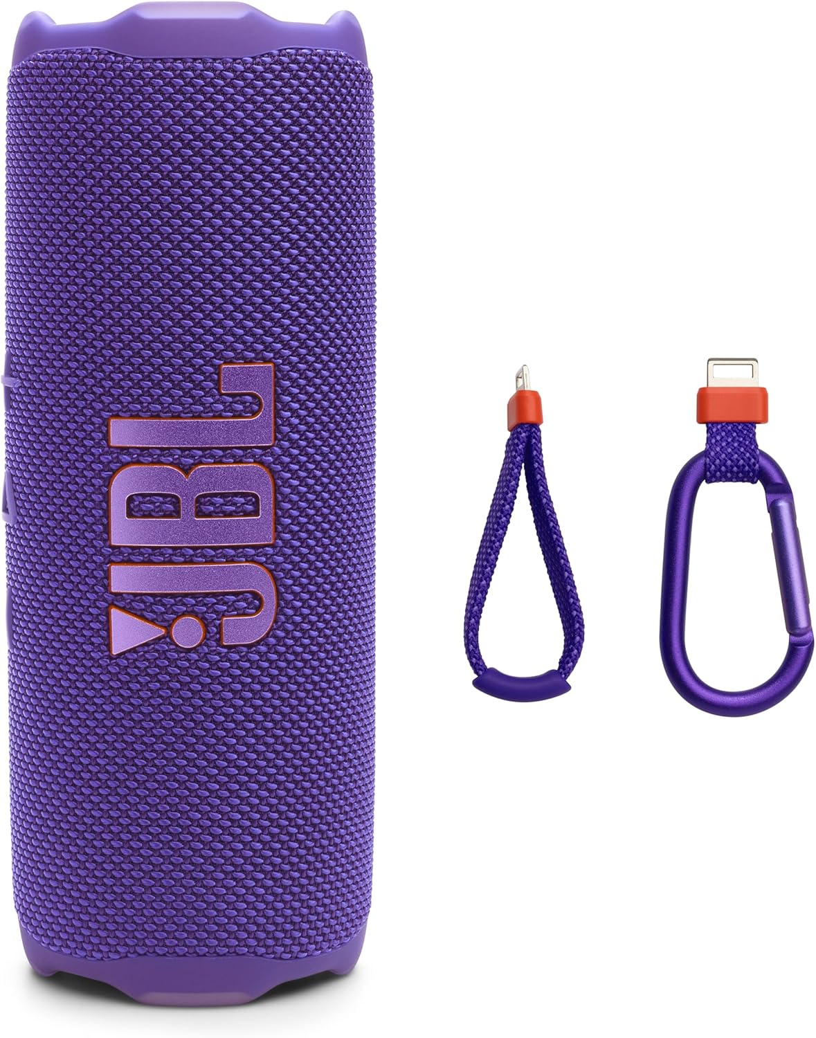 JBL Flip 7 - Portable Waterproof and Drop-Proof Speaker, Bold Pro Sound with AI Sound Boost, 16Hrs of Playtime, and PushLock System with Interchangeable Accessories (Purple)