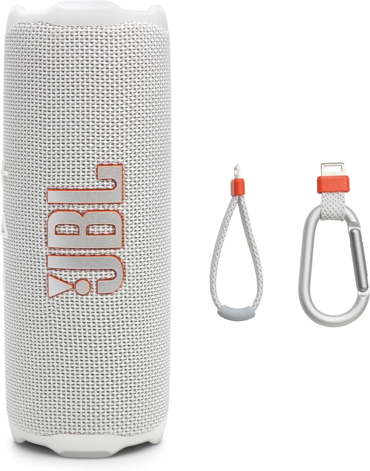 JBL Flip 7 - Portable Waterproof and Drop-Proof Speaker, Bold Pro Sound with AI Sound Boost, 16Hrs of Playtime, and PushLock System with Interchangeable Accessories (White)