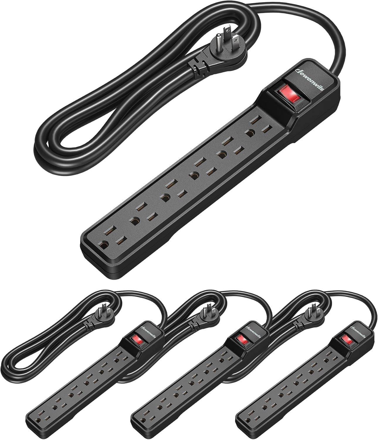 DEWENWILS 6-Outlet 4-Pack