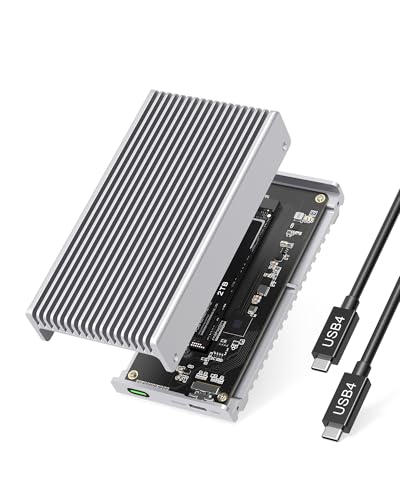 GEWOKLIY 40Gbps NVMe Enclosure (Silver)