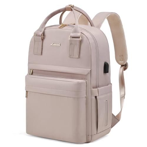 LOVEVOOK Laptop Backpack for Women 15.6 Inch Laptop Bag with USB Port, Fashion Waterproof Backpacks Teacher Nurse Stylish Travel Bags Vintage Daypacks for College Work