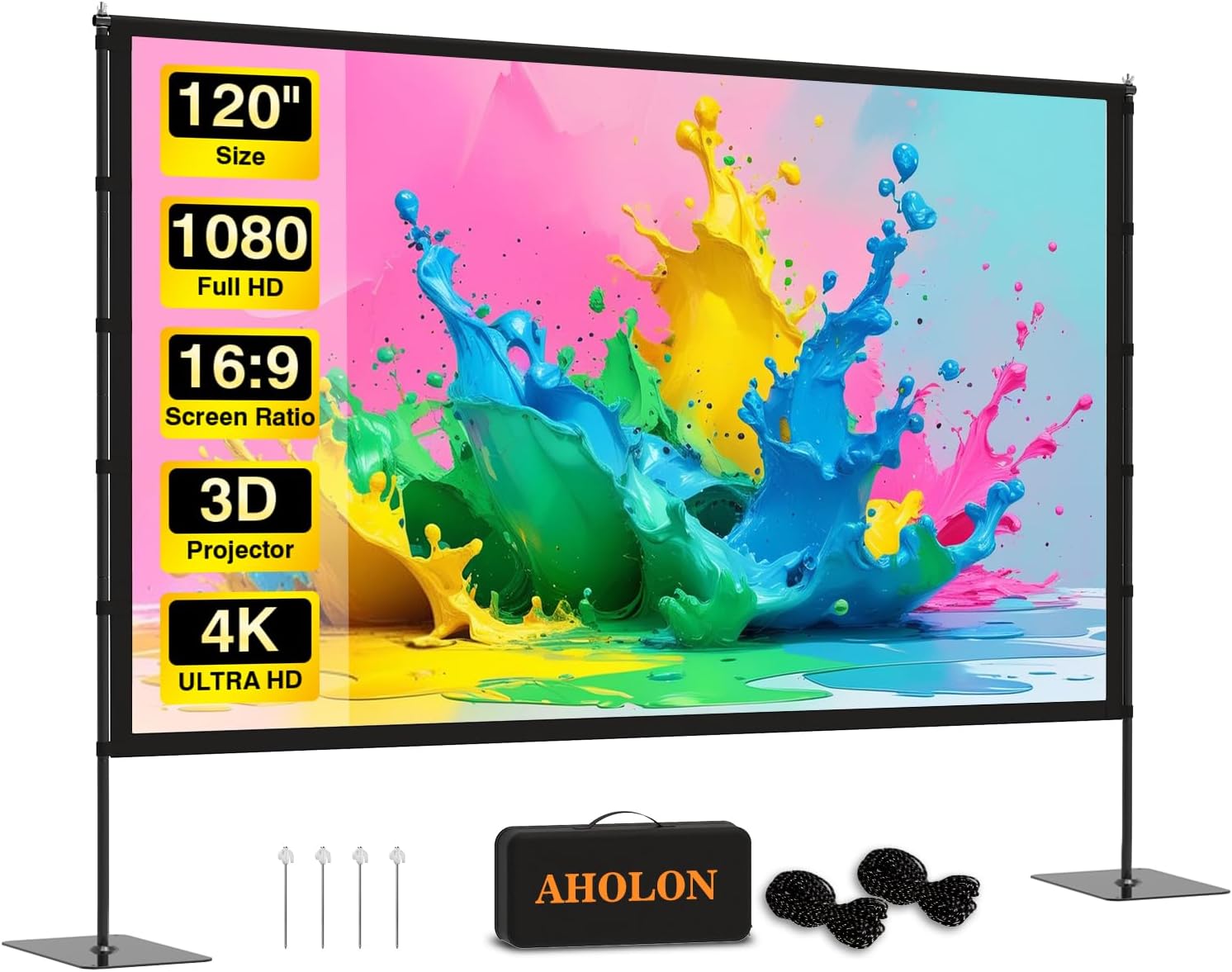 AHOLON 120" Outdoor Projector Screen