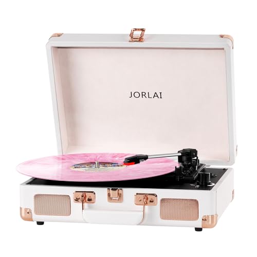 JORLAI 3-Speed Vinyl Turntable