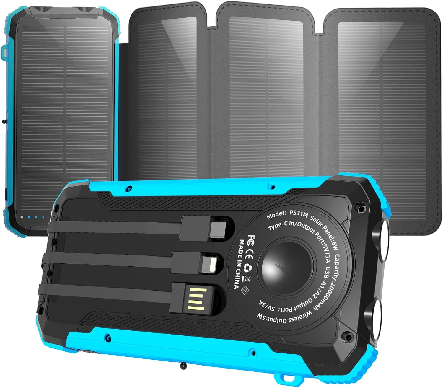 Nuynix 20000mAh Solar Power Bank