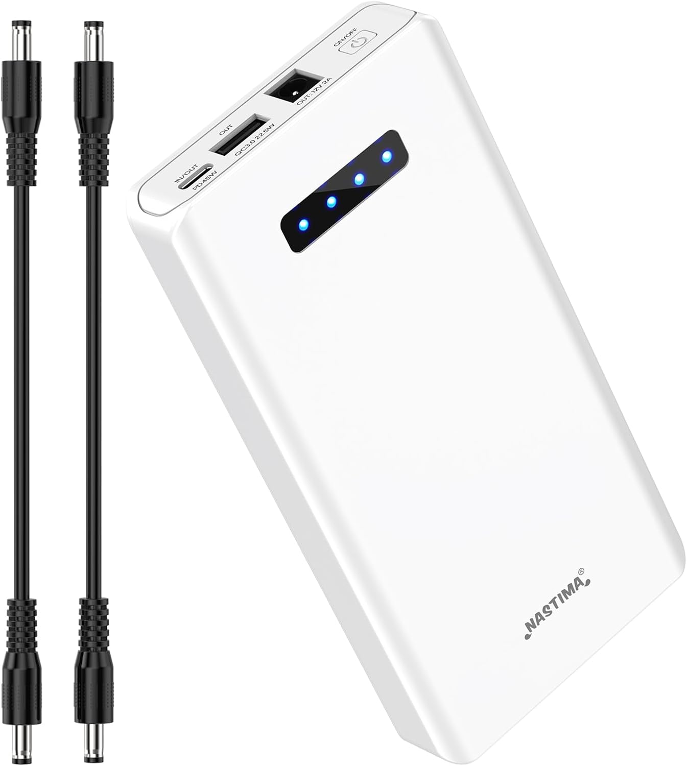 NASTIMA 12V 5200mAh Portable Charger Power Bank with 12V DC Output and 45W Type-C