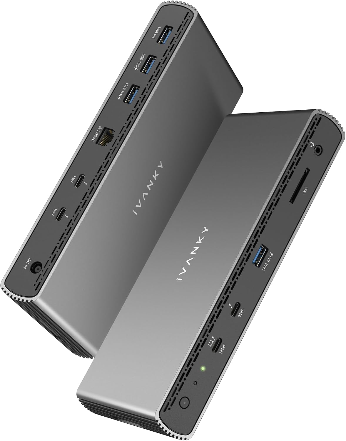 iVANKY Thunderbolt 5 Dock FusionDock Pro 3 Docking Station 11-in-1 Hub Single 8K, Dual 6K@60Hz for MacBook M1/M2/M3/M4 Pro/Max, Dual 8K@60Hz for Windows TB5, 180W Power, 120Gbps, 2.5GbE