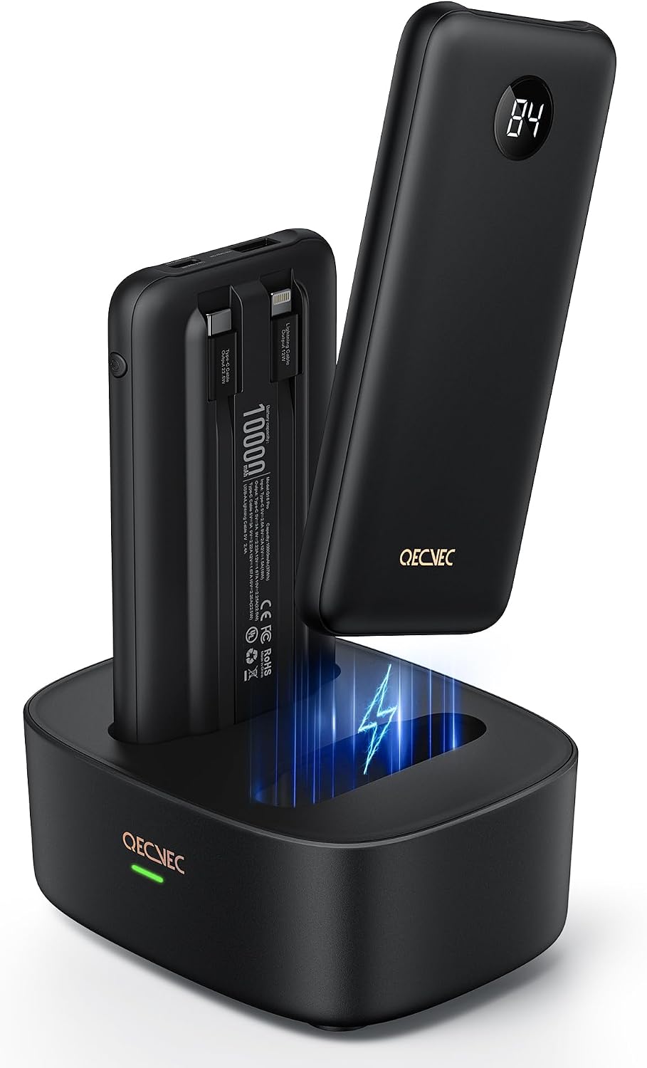 Qecvec 2-Pack 10,000mAh
