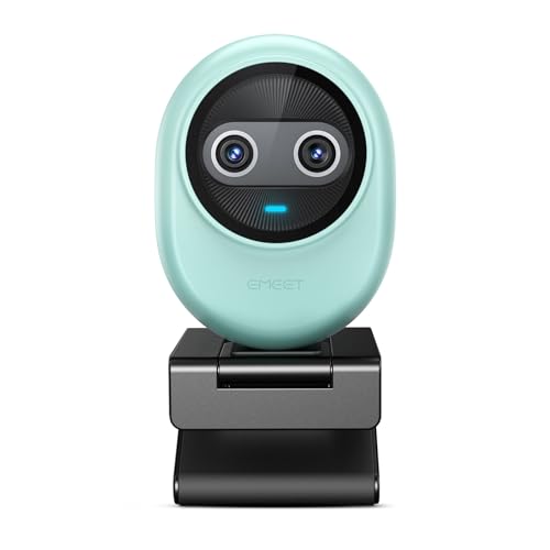 EMEET Piko 4K Webcam for Streaming, Worlds 1st Dual-Camera AI-Powered 4K Camera w/AI Autofocus, 3 Mics Array&3 Sound Modes, USB Webcam with Clip, Great for Streaming, Desk Setup and Creative Gifts