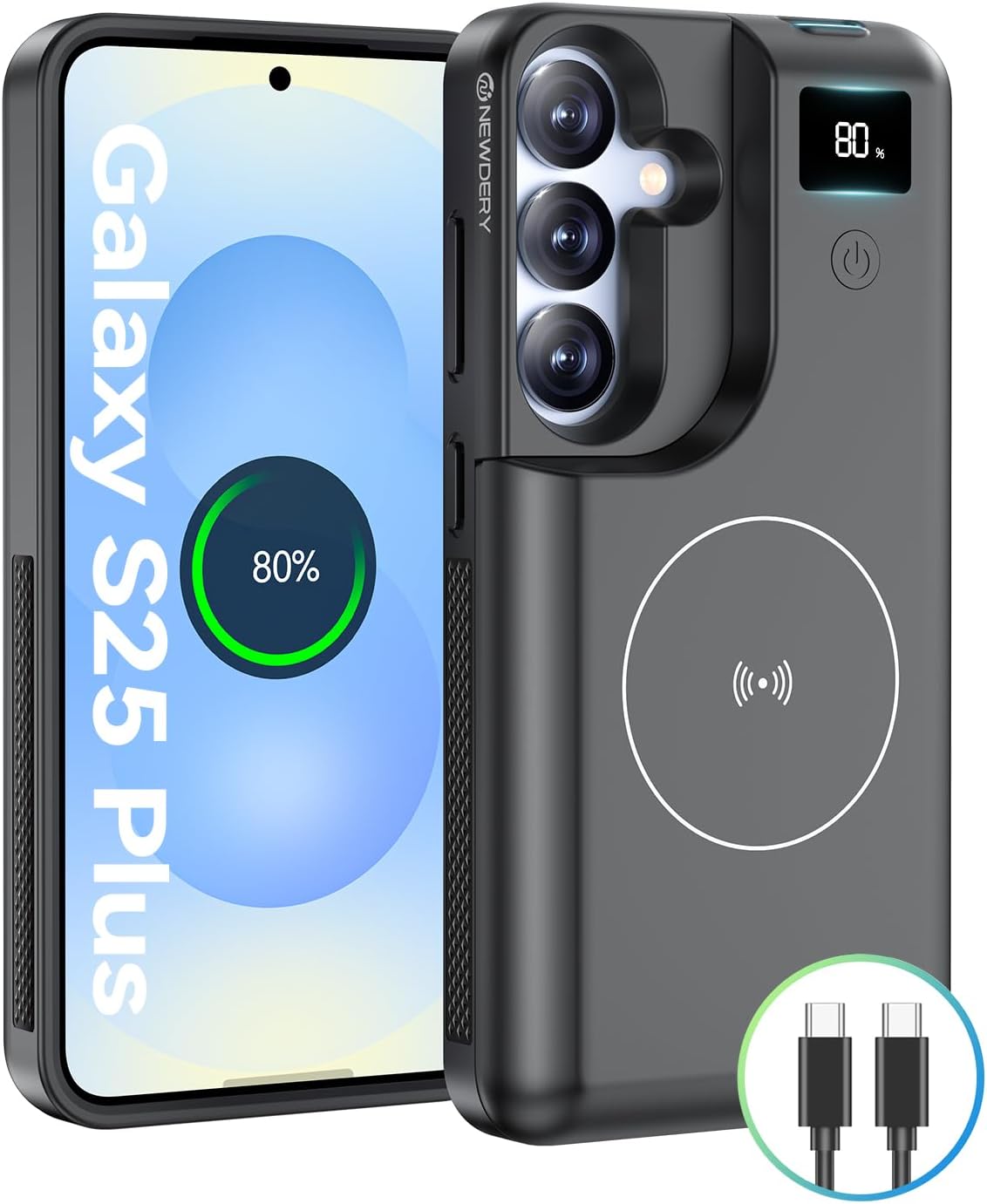 NEWDERY 10000mAh Battery Case