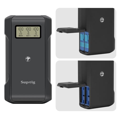 Suptig Power Bank with Battery Charger, 10,000mAh Battery Pack Charger Box for Gopro Hero 13
