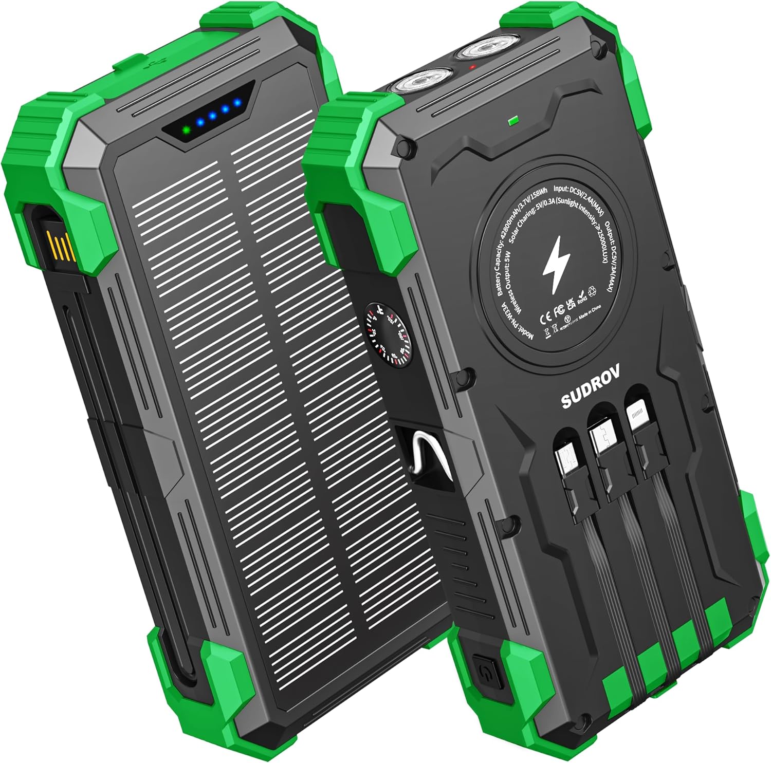 Sudrov 42,800mAh Solar Power Bank