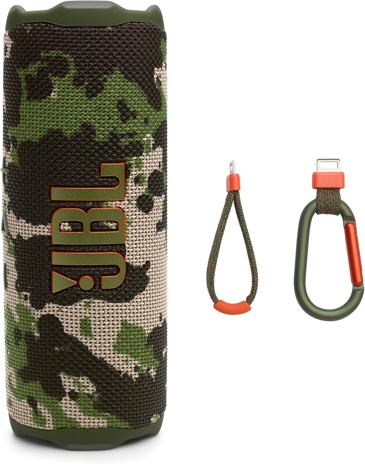 JBL Flip 7 - Portable Waterproof and Drop-Proof Speaker, Bold Pro Sound with AI Sound Boost, 16Hrs of Playtime, and PushLock System with Interchangeable Accessories (Squad)