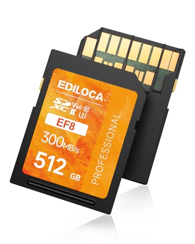 512GB UHS-II SD Card V60 (Ediloca)