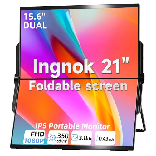 Ingnok 15.6" 1080P Dual Portable Monitor