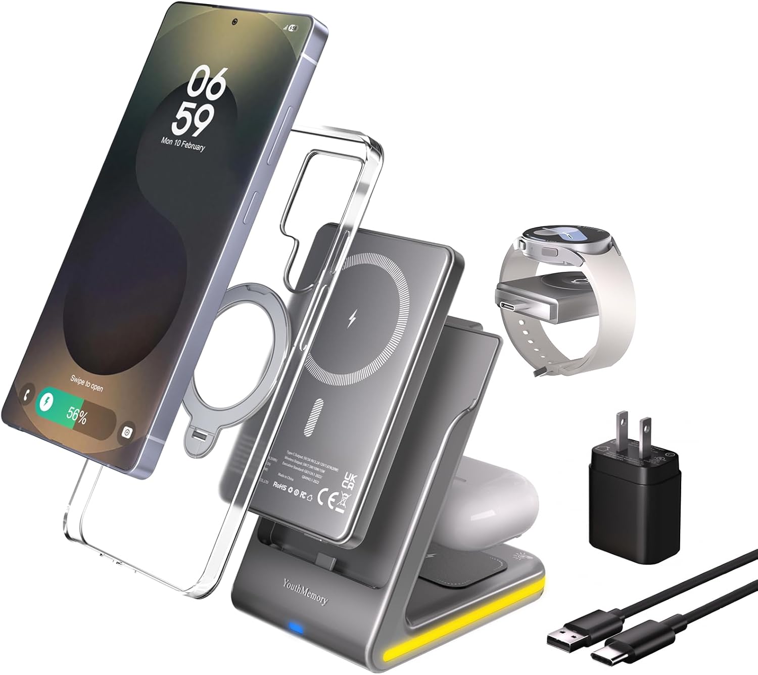 Wireless Charger 5-in-1 Station