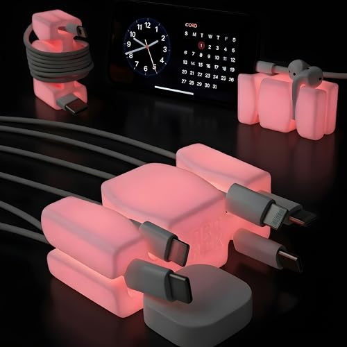 GlowBrick Weighted Cord Holder (Pink 4PK)