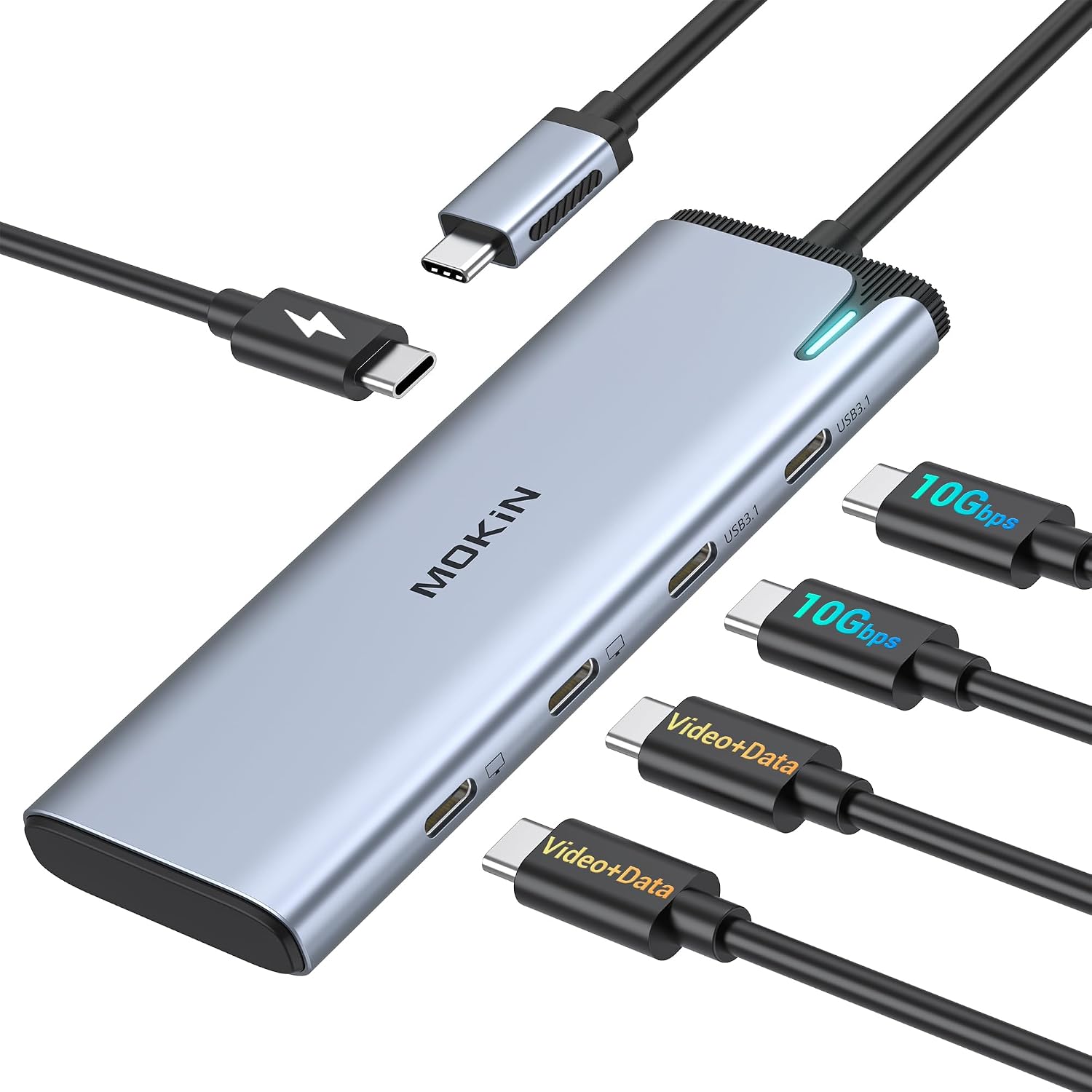 MOKiN USB C to USB C Hub Dual Monitor