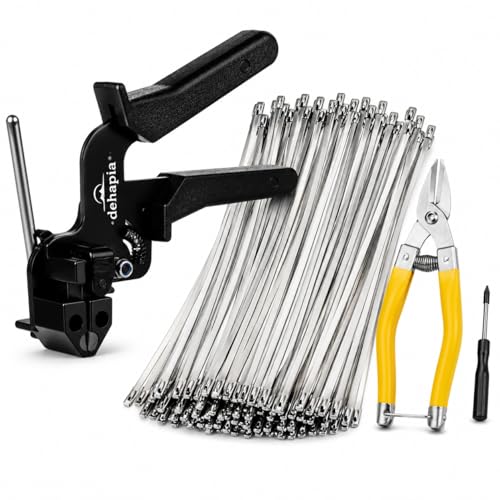 DEHAPIA Metal Zip Ties Kit