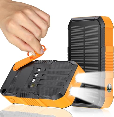 FCJZX Solar Charger Power Bank