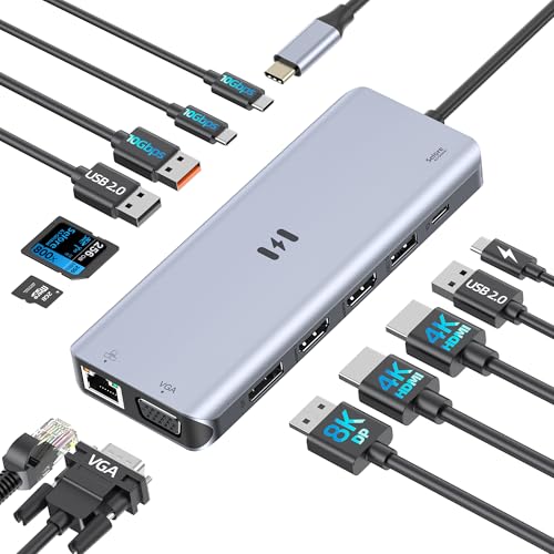 Selore&S-Global USB C Docking Station 13-in-1