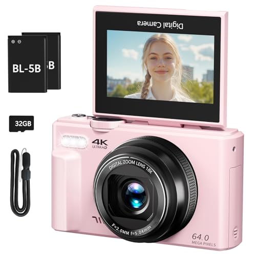 VJIANGER 4K 64MP Compact Camera