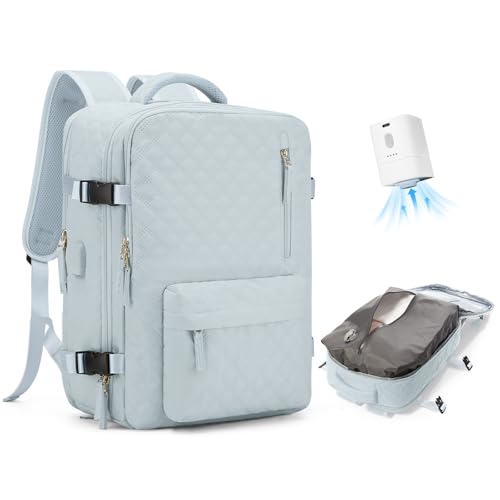WONHOX Travel Vacuum Storage Backpack (LightBlue)
