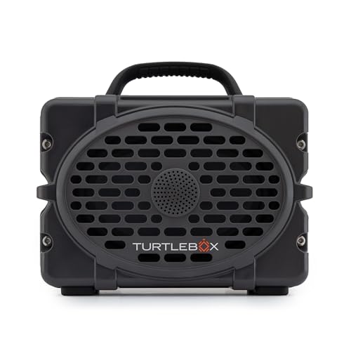 Turtlebox Original Gen 3: Portable Outdoor Bluetooth Speaker  Ultra-Loud (120dB), Waterproof (IP67), Rugged, Impact-Resistant, 3-Day Battery | Party Mode: Unlimited Pairing for Stereo Sound, Gray