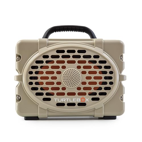 Turtlebox Original Gen 3: Portable Outdoor Bluetooth Speaker  Ultra-Loud (120dB), Waterproof (IP67), Rugged, Impact-Resistant, 3-Day Battery | Party Mode: Unlimited Pairing for Stereo Sound, Tan