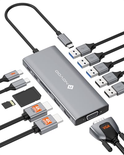 NOVOO 12 in 1 Docking Station