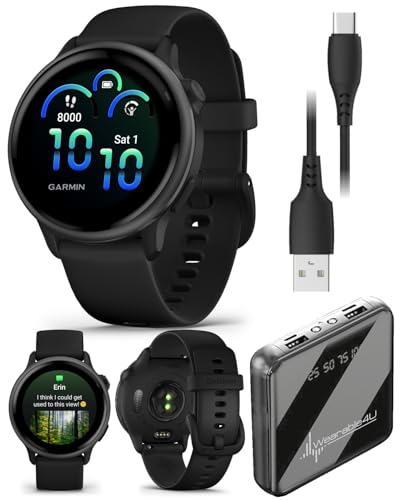 Wearable4U Vivoactive 6 Slate w PowerBank