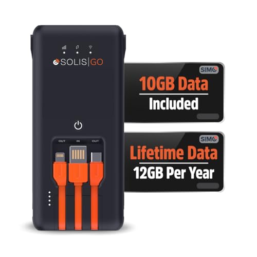 SIMO Solis Go 4G Mobile Hotspot WiFi Power Bank